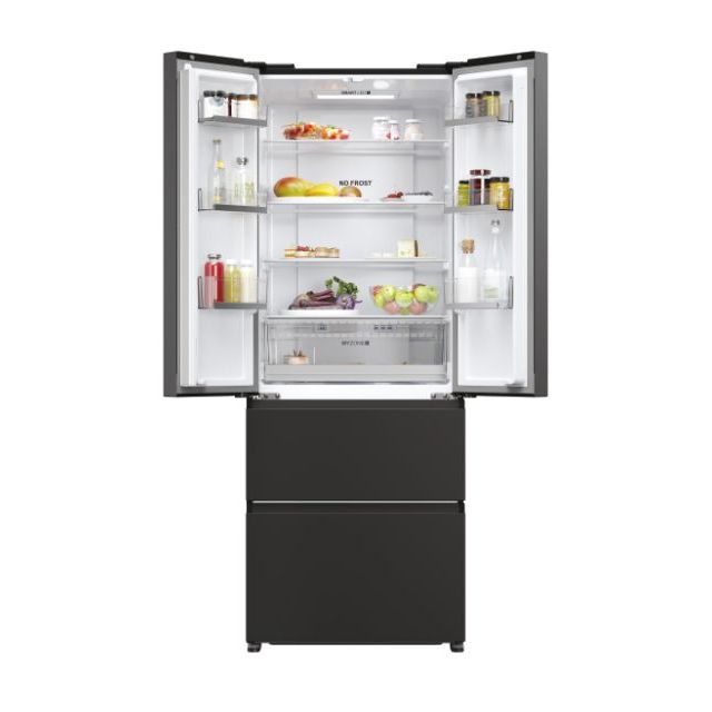 Black fridge freezer discount 70cm wide